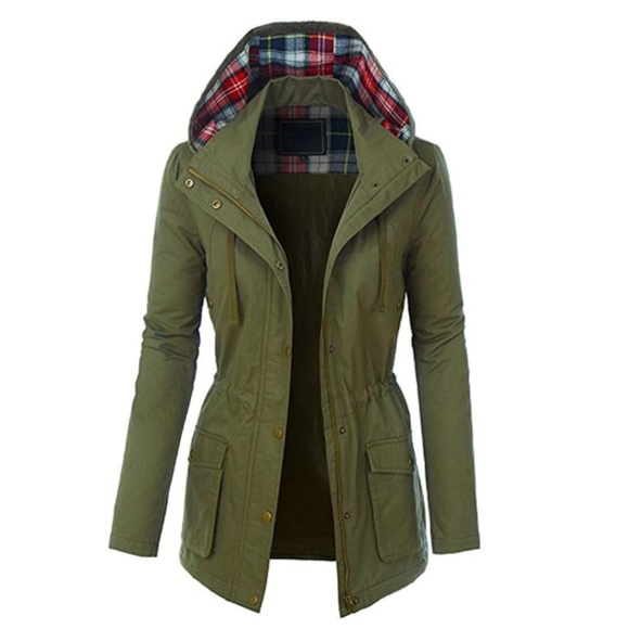 Jackets & Blazers - 💥Women's Zip Up Military Anorak Hooded Jacket
